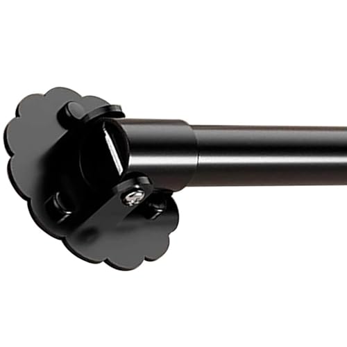 Tringle à rideau de salle de bain, tringle à rideau inclinée, réglable, antidérapante, pivotante à 180 °, en acier inoxydable, rail de plafond décoratif