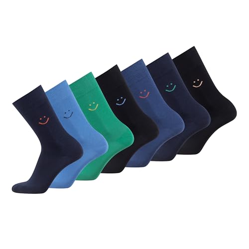 TOM TAILOR Socken multi colour 43-46- 7er Box Baumwollsocken für Alltag und Freizeit - schlichte Socken
