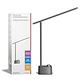 Honeywell Upgraded LED Desk Lamp - H01 Pro Sunturalux™ Foldable Desk Light with USB A+C Charging Port, 3 Color Modes Dimmable Table Lamp for Home Office Reading(Grey)