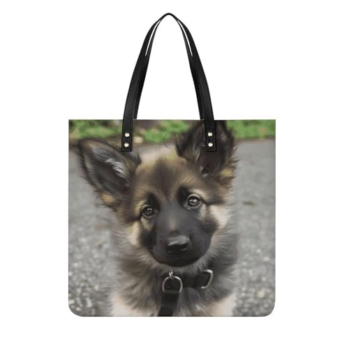 Sac seau femme berger allemand sac à main travail voyage