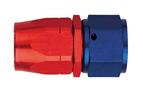 Aeroquip 1012 -06AN Straight Hose End Red/Blue