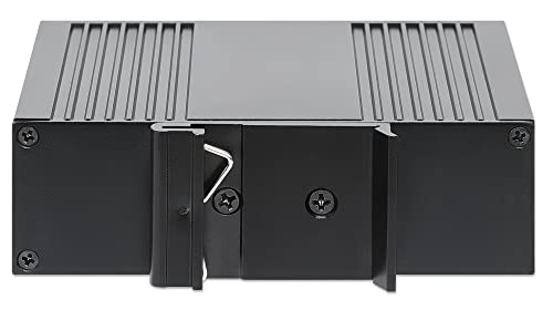 Intellinet Industrial Media Converter PoE++ 90W, RJ45 a SFP, IP30 | Convertidor de medios gigabit RJ45 a SFP con 90W IEEE 802.3bt PoE++, carcasa IP30 para riel DIN, protección contra sobretensiones de 6 kV miniatura 7