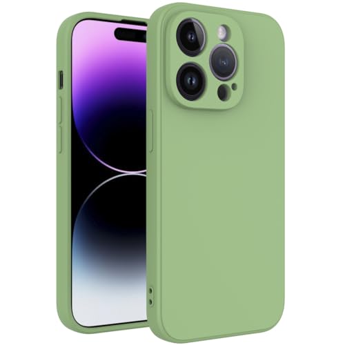 Image of for iPhone 14 Pro Case Green, Scratch Resistant with Soft Touch, Slim Thin Phone Cover for iPhone 14 Pro 6.1 inch