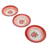 Plat de service en métal transparent à motifs floraux et couleurs vives, décoratif et pratique, assiettes de service
