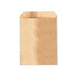 Lote de 20 Bolsas de Papel Kraft Natural, 25 Unidades, Tamaño Grande, Color Marrón de 25 x 32 cm
