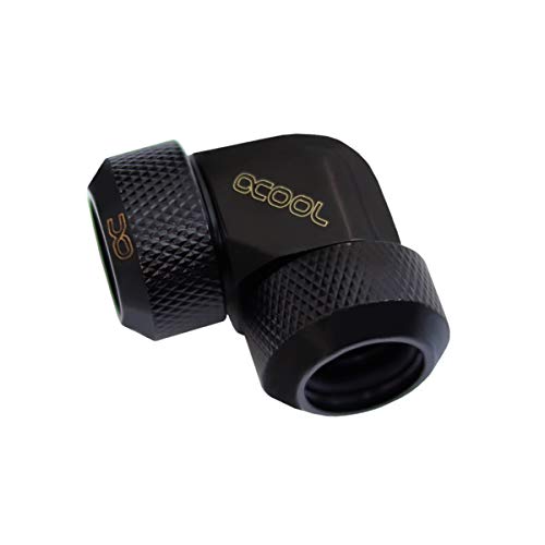 Raccord 13mm Alphacool 17444 coude 90 pour tube rigide plexi laiton watercooling pc