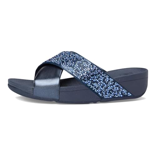 Image of FitFlop Women's, Lulu Crystal Mix Slide Sandal
