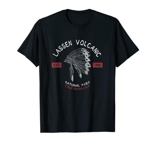 Lassen Parco Nazionale Vulcanico California Regali Souvenir CA Maglietta