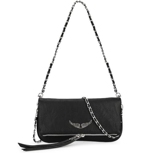 Opiniones de Bolsas para Dama de Moda - los más vendidos. 41 Bolso de Piel para Mujer, Bolsa Crossbody para Mujer, Bandolera con Cierre de Cremallera A La Moda, Bolso Pequeño Adecuado Estilo Casual para Uso Diario