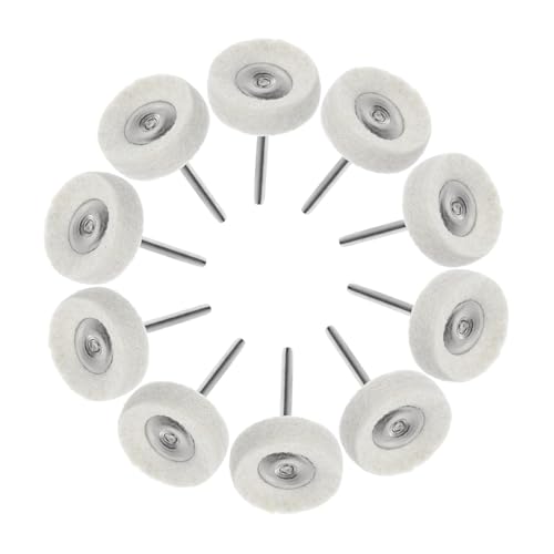 HEALEEP 10pcs T-Type Polishing Wheel Brush Buffing Kit for Jewelry Metal Plastic
