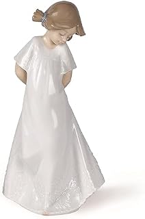 NAO Porcelain Figure So Shy in Gloss and Pastel Tones. Decorative Porcelain Girl Figure.