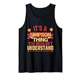Simpson Name Gift Birthday Celebration