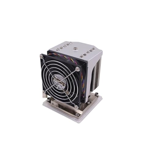 Dissipateur thermique LGA3647 carré pour serveur actif avec ventilateur 9025mm et 5 caloducs