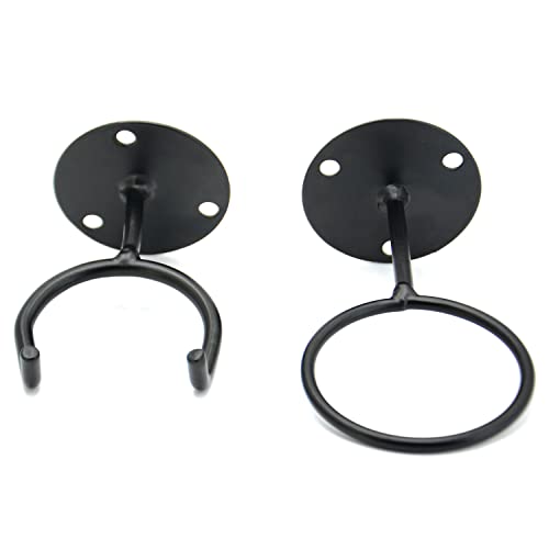 Wegrind Baseball Bat Display Wall Mount Baseball Rack Holder Sports Equipment Organizer Hanger 2 Black Hanging Buckles #TOP2