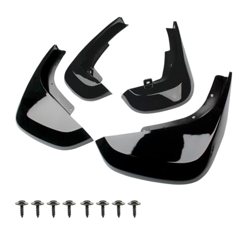 Image of 4PCS Tire Splash Guards for Landrover Defender 90 /110 2020-2025 | ABS Plastic Mud Flaps, Vehicle Wheel Protector Mudflaps Exterior Accessories (Bright Black)