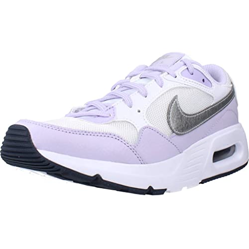 Image of Nike Air Max Sc (Gs) Boys Shoes Size 6.5, Color: White /Metallic Silver