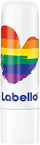 Labello Pride Kiss Edition - Bálsamo labial para el cuidado de 24 horas e hidratación intensa, cuidado de labios con manteca de karité para todos los labios y todos los besos (4,8 g)