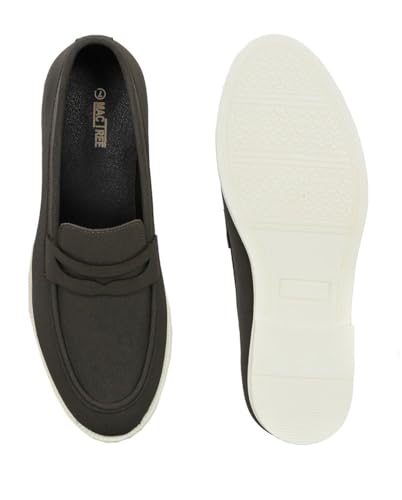 Image of MACTREE Suede Leather Stylish Loafers Shoes for Men
