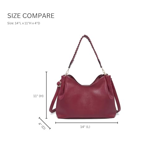 Bolso tote vegano para mujer con múltiples compartimentos miniatura 3