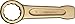 Ega Master Slogging Ring Wrench 135 Mm Non Sparking Al-Bron