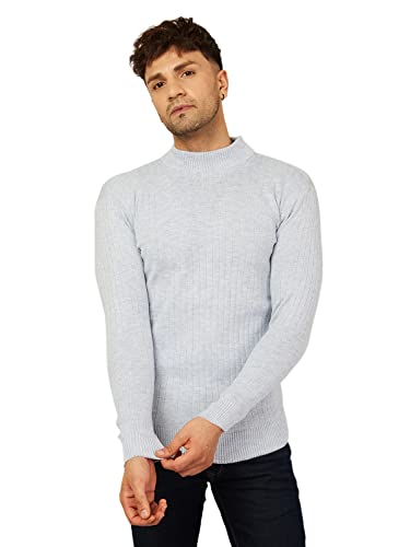 Image of Kvetoo Men High Neck Full Sleeve Winter Woolen Sweater