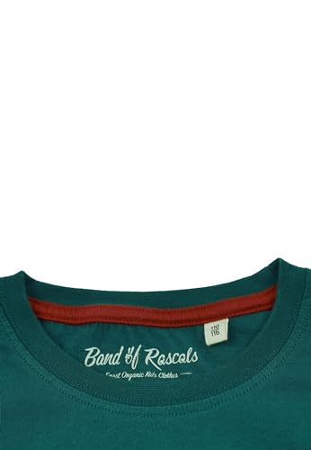 Band of Rascals Kinder Kurzarm T-Shirt Basic aus Bio-Baumwolle, Racing-Green, Gr. 134