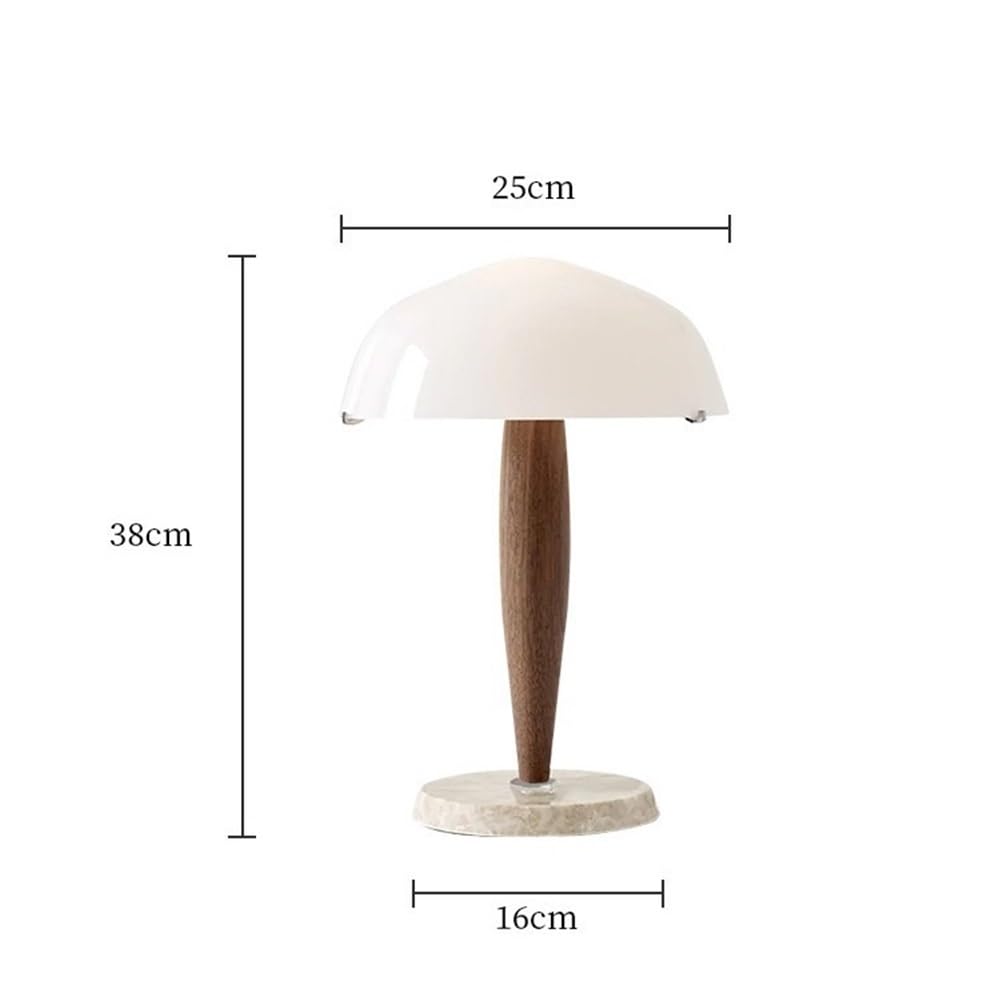 Lampa biurkowa Lampa stołowa retro drewniana do sypialni, trzykolorowa, zmieniająca światło