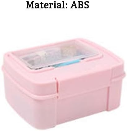 MVNOIRE Plastic Sewing Kit Portable Storage Box Handmade Tools Multi-Functional Bag