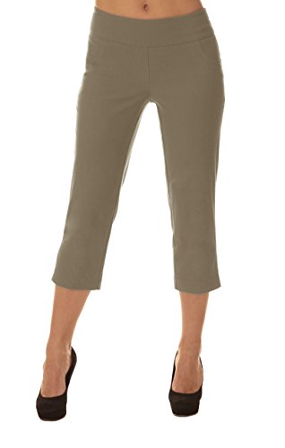LIOR PARIS JESS Women’s Straight Leg Capri Featuring 360 Degree Control Top Lining