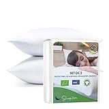 ✅ Duradero y fácil de lavar - Lavado y secado a máquina - Para prevenir incidencias frecuentes, compre dos o más - ¡mientras uno está en la lavadora el otro protege su almohada! Hecho en Europa. Garantía de 15 años.
