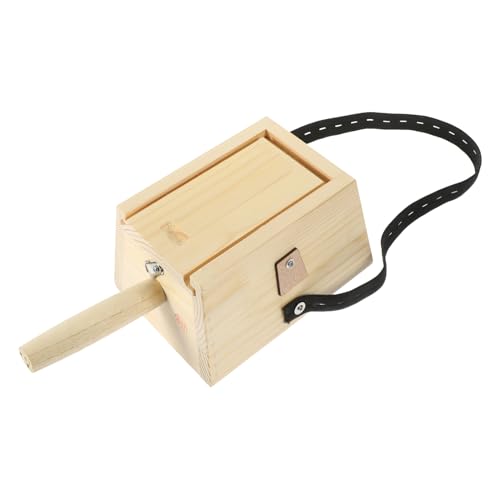 Caja de Moxibustión de Madera para Uso Doméstico, con Mango de Hierro y Piel No Tóxica, Recipiente para Quemar Moxa miniatura 1