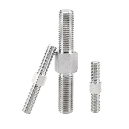 Écrou pour goujon à double extrémité WFELARVIX M4x0.7x40mm en acier inoxydable 304