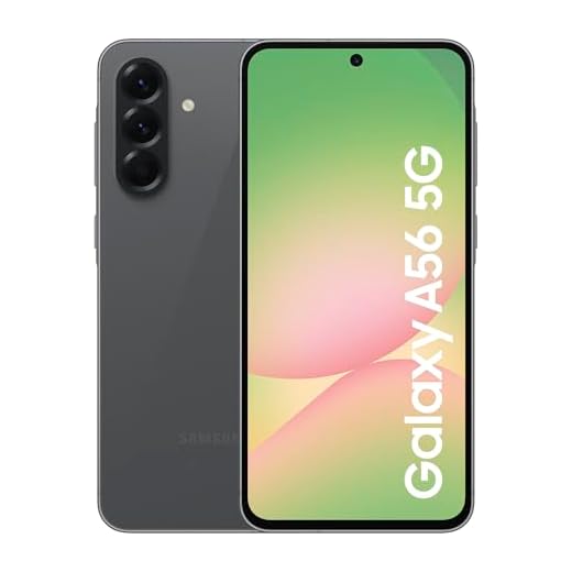 Samsung Galaxy A56 5G Smartphone, Awesome Intelligence, 8GB RAM, 256GB Memory Storage, 50MP Camera, Awesome Graphite, 3 Year Manufacturer Extended Warranty (UK Version)