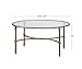 Uttermost Vitya Glass Coffee Table, Gold