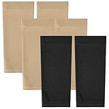 Ajcotahm Lot de 2 paires de manchons de protection anti-UV pour avant-bras et coude pour homme et femme (noir, nude)