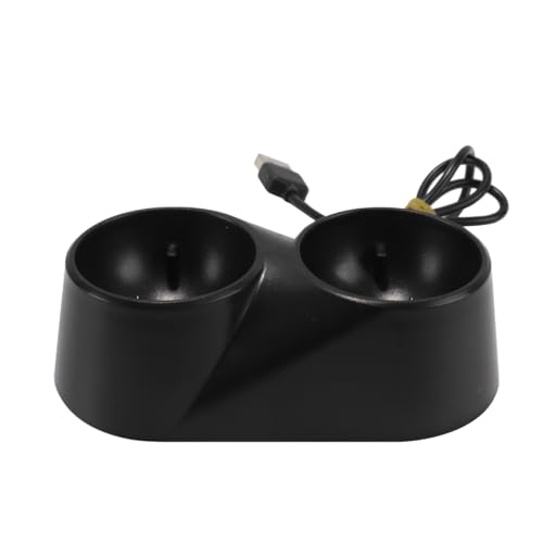 Teron Estación de carga de 2 vías compatible con 4 controladores de movimiento VR Move - Fuente de alimentación, cargador, color negro