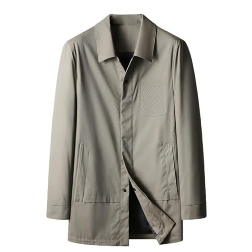 Trench homme mi-long infroissable idéal pour le printemps et automne chic