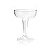 True Party Disposable Plastic Champagne Coupe Glasses Cocktail Set, Durable Home Wine Bar Accessories for Birthday Wedding, 5 oz Set of 20