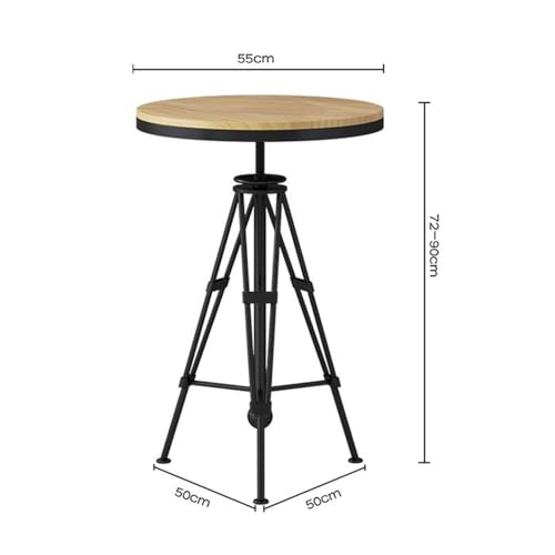 Mesa de bar redonda hierro para zonas de ocio y terrazas 4