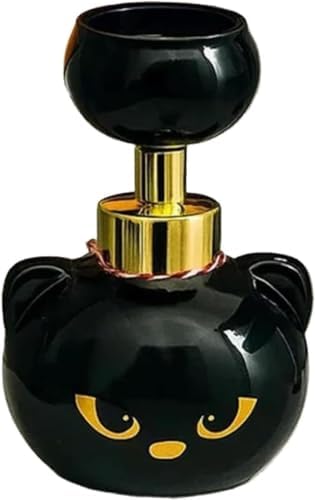 Cute Cat Paw Foam Soap Dispenser, Paw Print Soap Dispenser for Bathroom Kitchen, Foaming Hand Dispensers, Cats Pawprint Soaps Pump Bottle, Black Foaming Pump Bottle (Black 2) — view 6