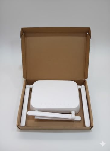 Wireless Router 2 in 1 Dual-Band Wi-Fi 6 Router AX1800 (1800 Mbps Speed Gigabit Wireless | Beamforming OFDMA | AI Powered |Gigabit Port|High-Performance |High-Gain Antennas) XPON ONT Cum Router
