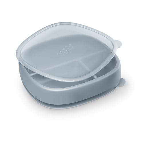 NUK for Nature Suction Plate and Lid Leak-Proof Lid Microwave Freezer & Top Rack Dishwasher Safe BPA & Latex-Free Pack of 1