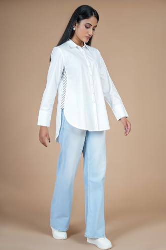 Image of Women Side Strip Full Placket Shirt