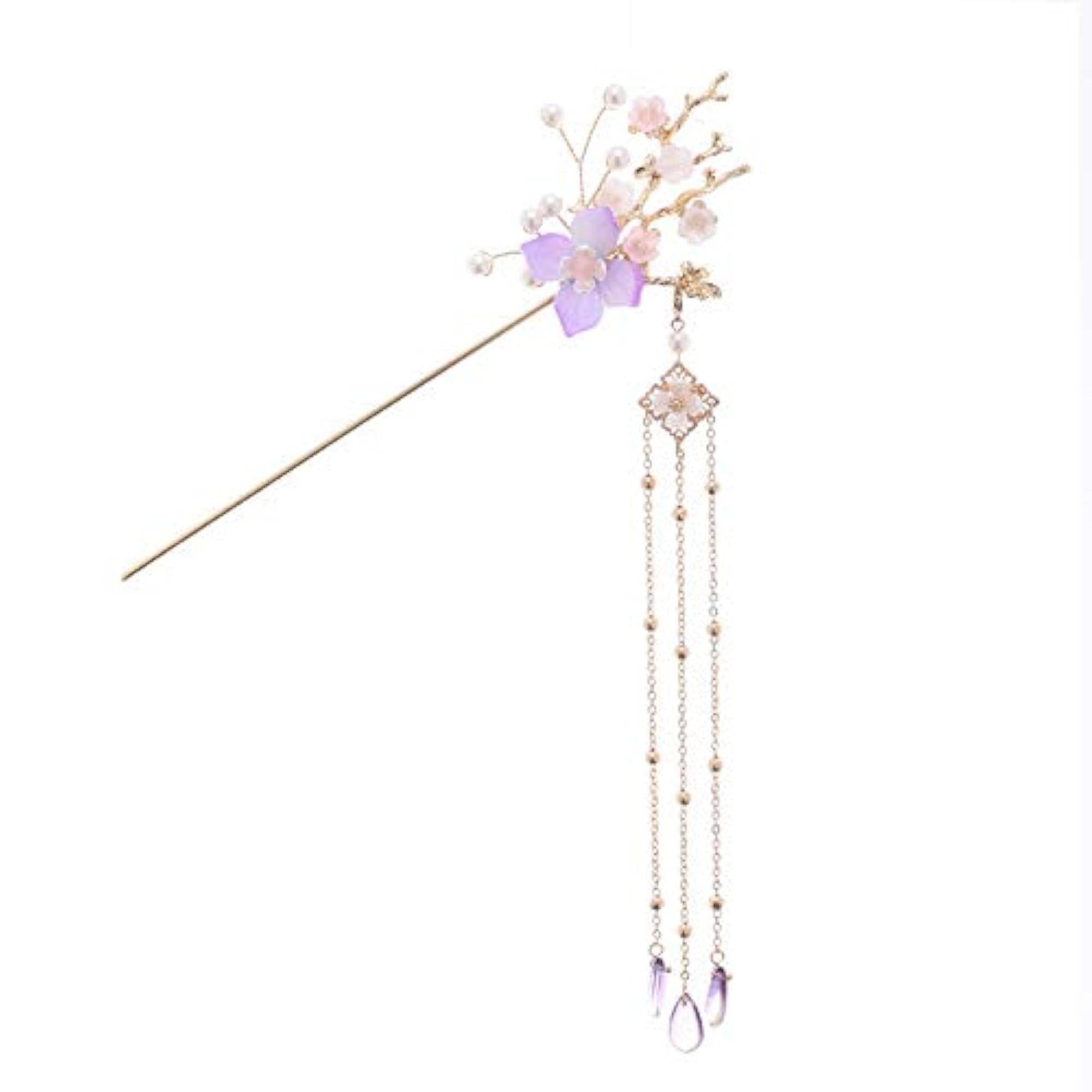 Handmade Traditional Style Hairpin with Pearl Tassel