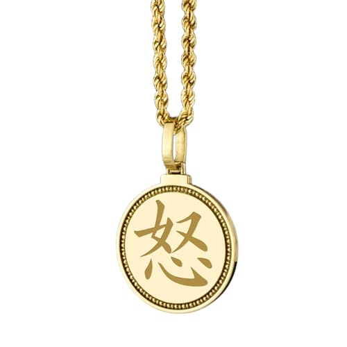 Collier argent kanji japonais gravé pour sublimer vos tenues urbaines et bohèmes au quotidien