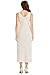 OVRUNS Women Sequin Dress Sleeveless V Neck A Line V Back with Liner Sparkly Evening Party Glitter Cocktail Formal Midi Dress - White S