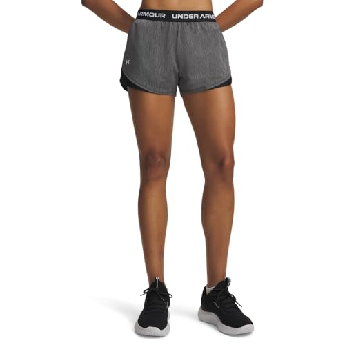 Image of Under Armour Women's Tech Play Up Twist Shorts, (001) Black / / White, M