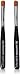 DL Professional French Manicure Clean-Up Brush, 4 Ounce 2-pack