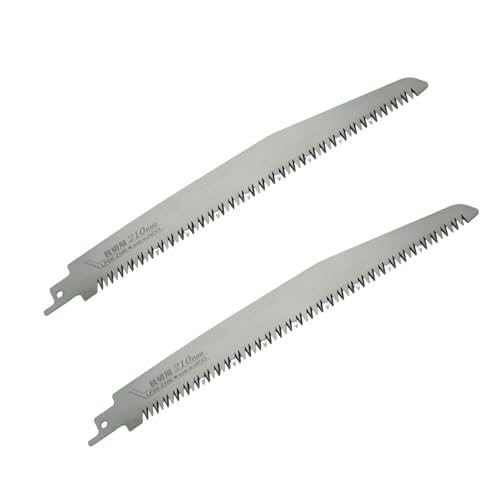 FANZTOOL Lames de scie sabre LPSK-210E – 2 pièces, 210 mm extra longues, pour métal, acier inoxydable, bois et plastique – Accessoires professionnels...