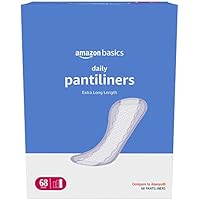68-Count Amazon Basics Women's Daily Pantiliner Extra Long Length Pads only .24-.62: eDeal Info